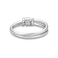 Stone and Strand 10K White Gold Twinkling Twine Pav√© Duo Ring Rear Image