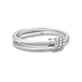 Stone and Strand 10K White Gold Twinkling Twine Pav√© Duo Ring Side Image