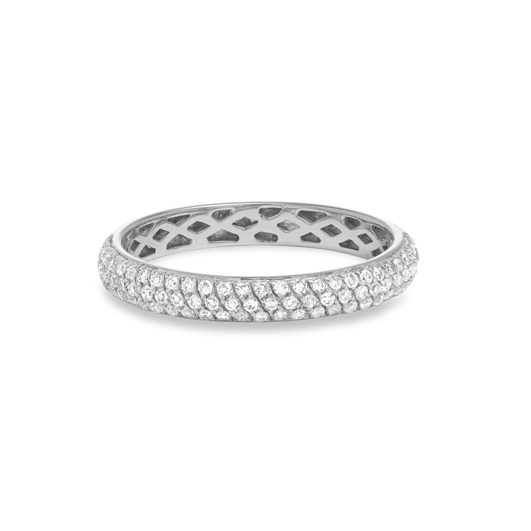 Ultra Bold Micro Diamond For Eternity Band