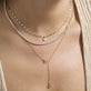 Image of 14K Yellow Gold Unflippable Tennis Necklace with Stone and Strand Necklaces