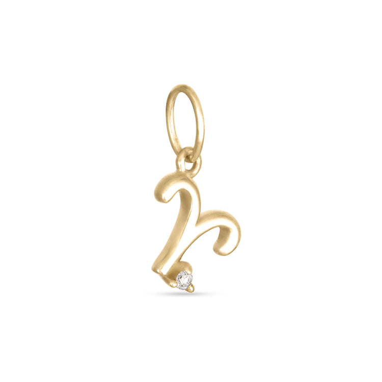 Zodiac Charm with Diamond