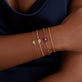 Image of 10K Yellow Gold Gold Bestie Bracelets with Stone and Strand Bracelets