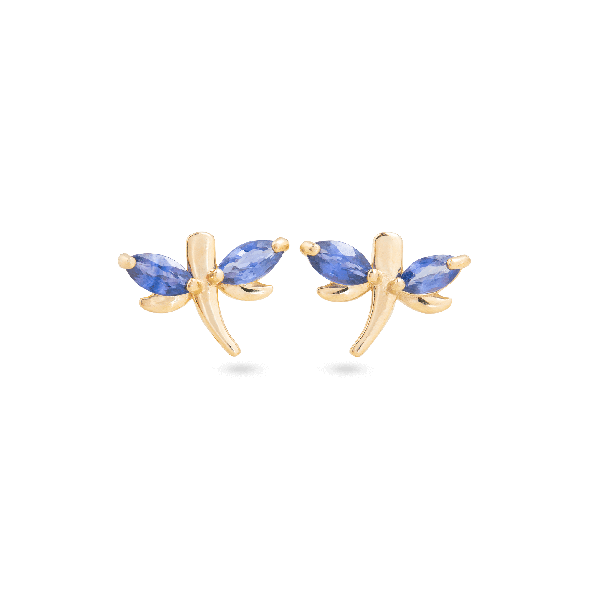 Iolite Dragonfly Studs – STONE AND STRAND