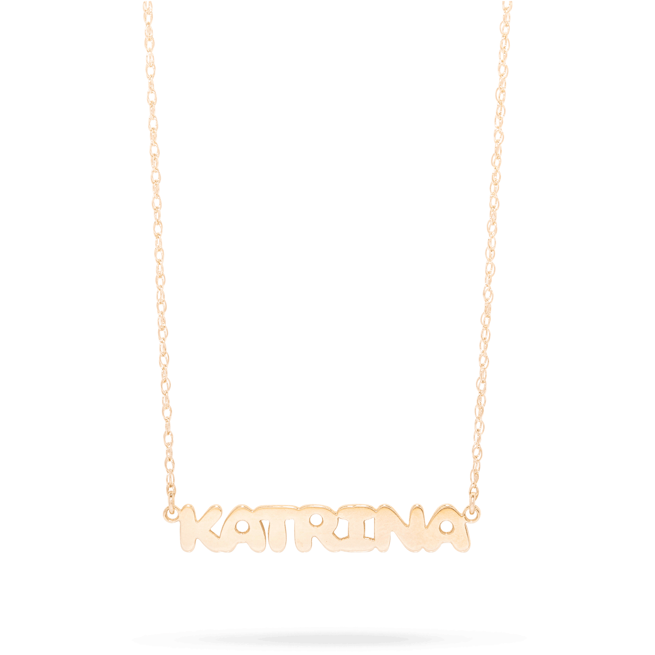 Bubble Tea Name Necklace – STONE AND STRAND