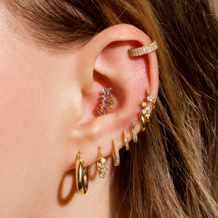 Tiny Diamond Piercing Earring – STONE AND STRAND