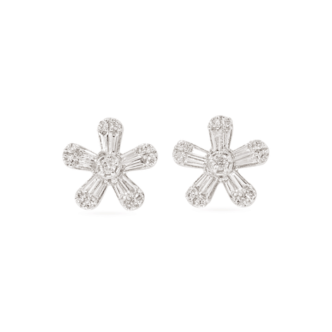 Flower Power Diamond Studs – STONE AND STRAND