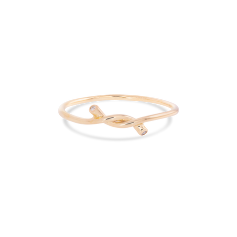 Forget Me Knot Diamond Ring – STONE AND STRAND