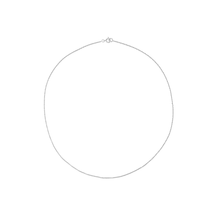 Stone and Strand 14K White Gold Gold Chain Anklet Front Image