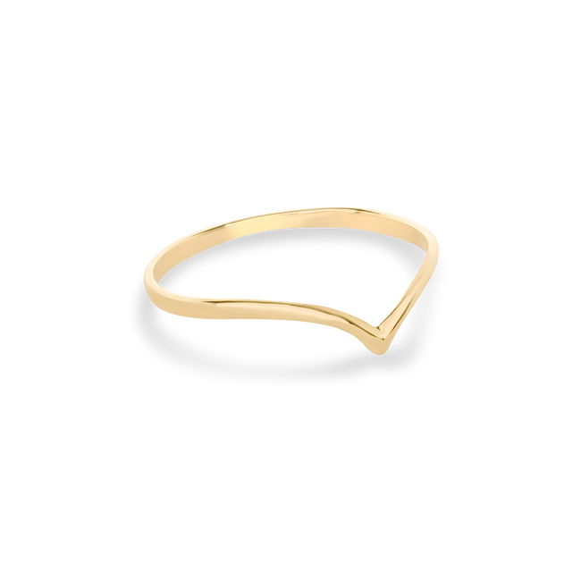 Fine Gold V Ring – STONE AND STRAND
