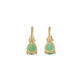 Stone and Strand 10K Yellow Gold Green Goddess Emerald Studs Rear Image