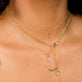 Image of 10K Yellow Gold Green With Envy Necklace with Stone and Strand Necklaces