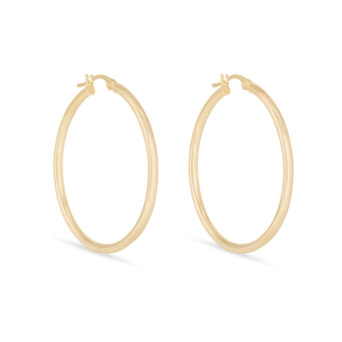 Bold Gold Huggie Earring – STONE AND STRAND