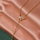 Stone and Strand 14K Yellow Gold Luxe Diamond Chain Lariat Necklace Editorial Image