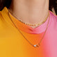 Image of 14K Yellow Gold Luxe Diamond Chain Lariat Necklace with Stone and Strand Necklaces