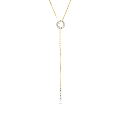 Profili 18ct White Gold Flat Mesh Link Necklet With Pave Set Diamond Clip  (Available Separately)