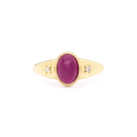 Ruby Bijoux Signet Ring – STONE AND STRAND