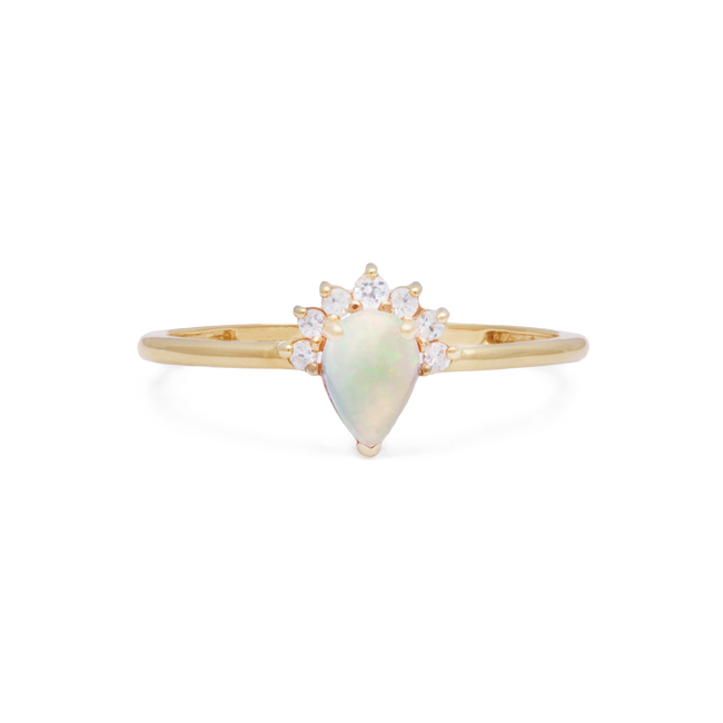 Large Sapphire Crowned Opal Ring – STONE AND STRAND