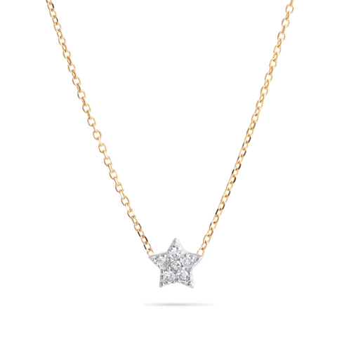 Stone and Strand Large Pave Diamond Initial Charm Necklace
